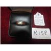 Image 1 : 10K Gold Band with Diamonds Sz 6.5 - Total Weight 2.4 gr