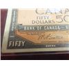 Image 7 : 1954 Canada $50 Dollar Bill ' Modified' Graded EF 40 - Very Nice