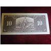 Image 2 : 1937 Canada $10 Bill - Almost Uncirculated (AU)  - Very Nice