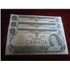 Image 6 : (3) 1973 Canada Uncirculated $1 Bills with Sequential Serial Numbers ;