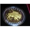 Image 7 : 2014 $20 Fine Silver Gold Plated Coin - Bison