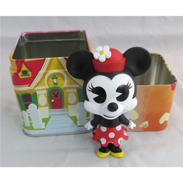 Disney Treasures Exclusive Minnie Mouse 3 inch tall Figure With Tin