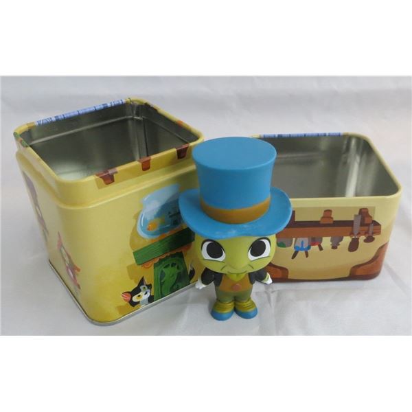 Disney Treasures Exclusive Jiminy Cricket 3 inch tall Figure With Tin