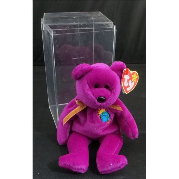 1999 Ty Beanie Bear Millennium With Case