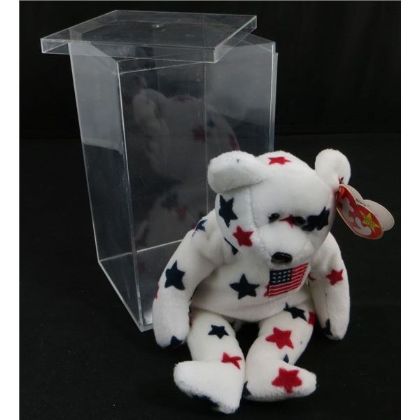 1997 Ty Beanie Bear Glory With Case