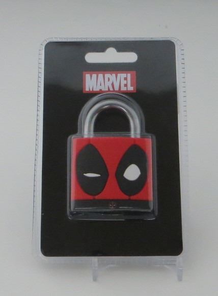 New Marvel Deadpool Steel Lock With 2 Keys