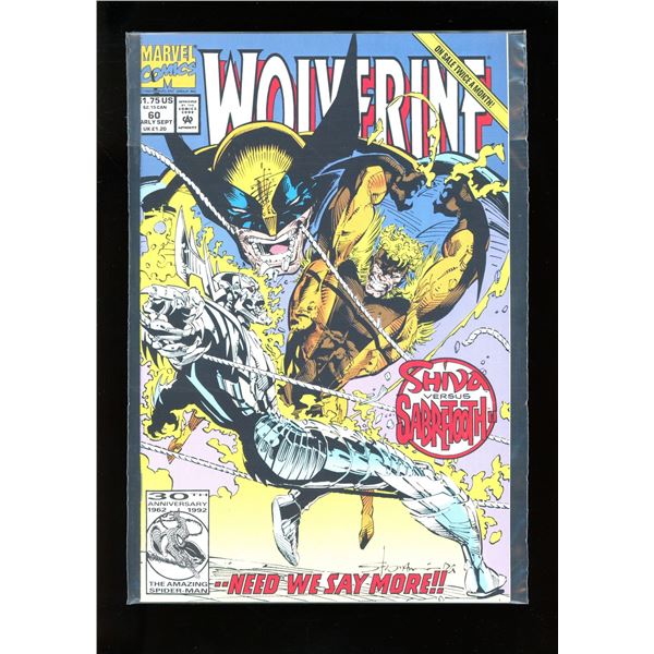 Marvel Wolverine #60 Shiva Versus Sabretooth