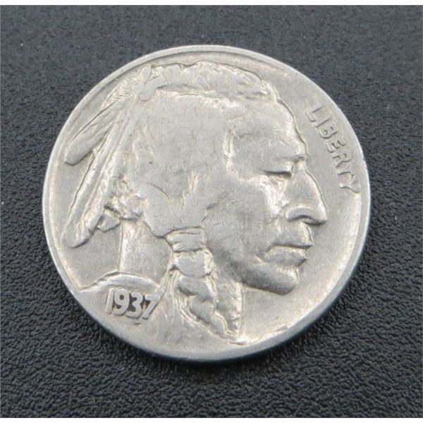 1937 USA 5 Cent Coin Buffalo Nickel
