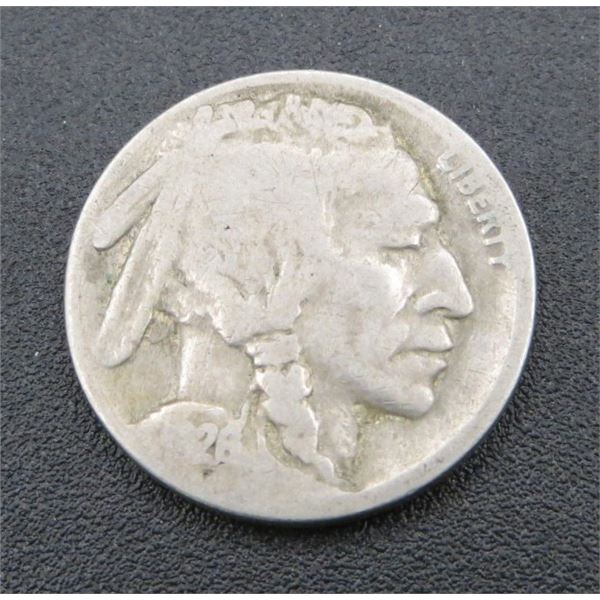 1926 USA Buffalo Nickle 5 Cent Coin