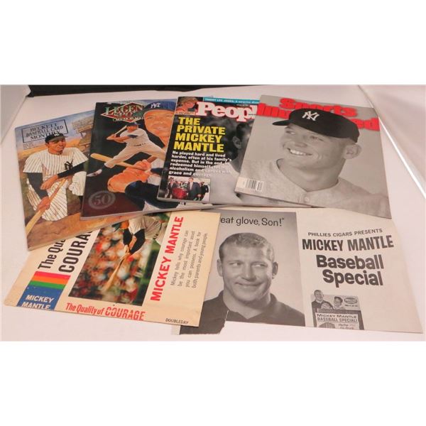 Mickey Mantle Magazine & Clippings Collection