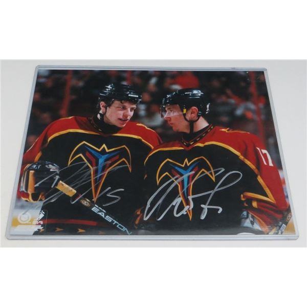 Dany Heatley & Ilya Kovalchuk Autographed 8x10 Photo With COA