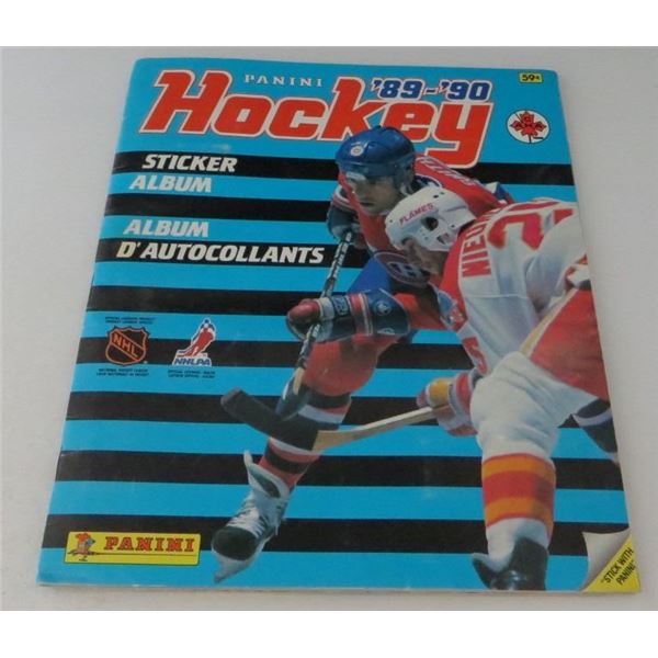 Vintage 1989-90 Panini Hockey Sticker Book Complete