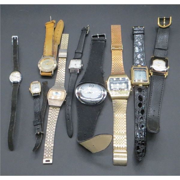 Mixed Watch Lot Louis Arden, Curtis, Caprice, Timex, Pearl, Cardinal 17 Jewels & More