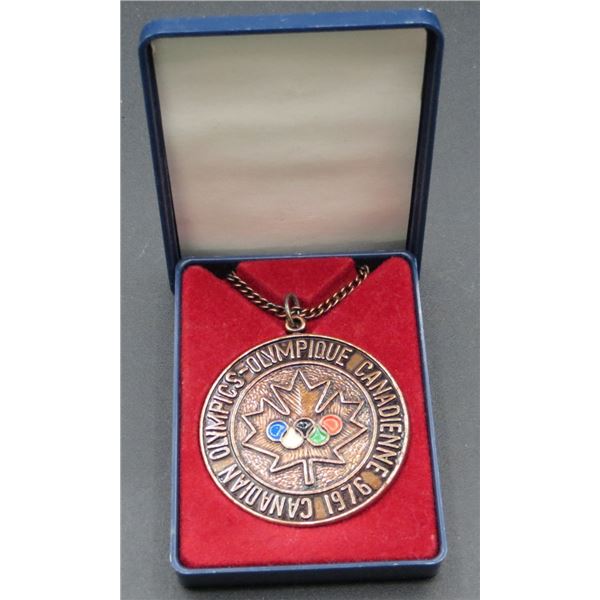 1976 Olympics Bronze Medallion With Chain