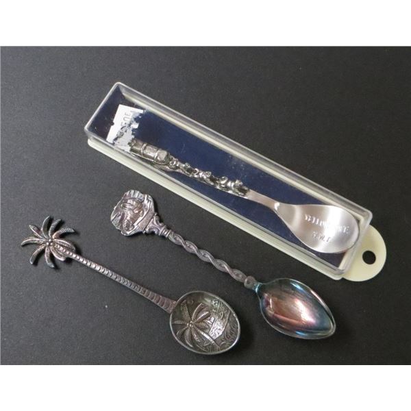 3 Collector Spoons Yellowknife N.W.T, Alaska & Fiji