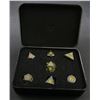 Image 1 : Die Hard Dice - RPG Metal Sinister Chrome with Yellow  - Set of 7