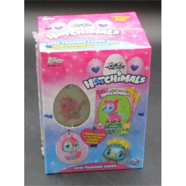 2018 Topps Hatchimals Value Box with 2 necklaces & 18 Cards