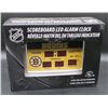 Image 1 : BOSTON BRUINS  -  "SCOREBOARD" ALARM CLOCK (7" X 10")
