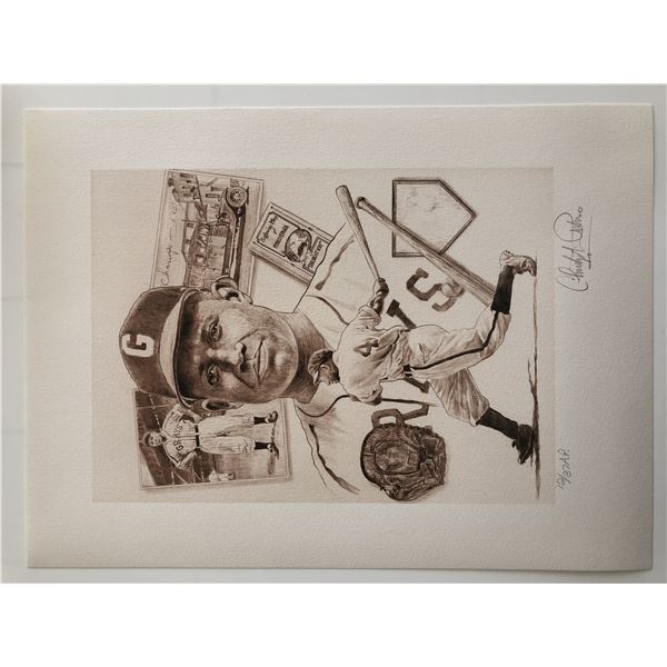 Buck Leonard Artwork. Individually  Numbered Signed Artists Proof