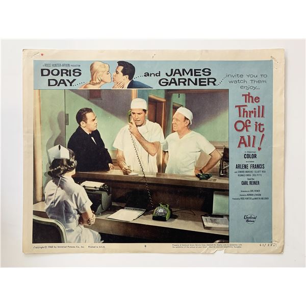 The Thrill of It All original 1963 vintage lobby card