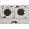 Image 1 : LOT OF 2 - 1888 & 1890 CDN LARGE PENNIES