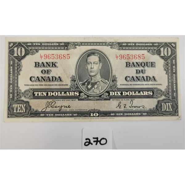 1937 CDN $10 BANKNOTE