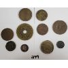 Image 2 : LOT OF 10 - EARLY WORLD COINS - INCL 1735 HAMMERED, KONSTANTINAPOLY MEDALLION, ETC. 