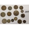 Image 2 : LOT OF 15 - EARLY WORLD COINS - INCL 1914 US SILVER 10 CENT, 1766 REICHS, ETC.