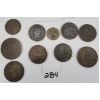Image 2 : LOT OF 10 - EARLY WORLD COINS - INCL 1865 NAPOLEON, 1888 STATES OF JERSEY, ETC. 