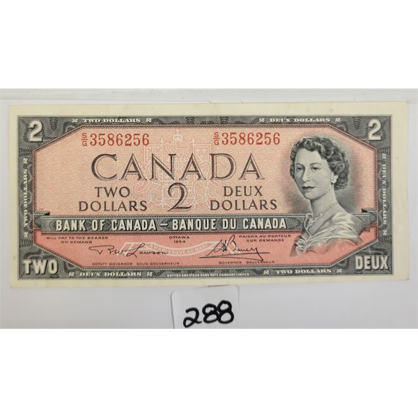 1954 CDN $2 BANKNOTE