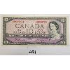 Image 1 : 1954 CDN $10 BANKNOTE