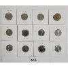 Image 2 : LOT OF 12 - CDN 5 CENT COINS - INCL UNCIRCULATED 1914 & 1954, ETC. 