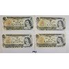 Image 1 : LOT OF 4 - 1973 CDN UNCIRCULATED $1 BANKNOTES