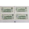 Image 2 : LOT OF 4 - 1973 CDN UNCIRCULATED $1 BANKNOTES