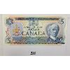Image 1 : 1972 CDN UNCIRCULATED $5 BANKNOTE