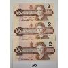 Image 1 : LOT OF 3 - 1986 CDN UNCIRCULATED $2 BANKNOTES
