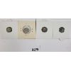 Image 2 : LOT OF 4 - CDN SILVER 5 CENT PIECES INCL 1947 NEWFOUNDLAND