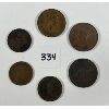 Image 2 : LOT OF 6 - PRE-CDN COINS INCL 1850 BANK OF UPPER CANADA, 1843 NB PENNY,  QUEBEC BANK TOKEN, ETC 