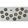 Image 2 : LOT OF 14 - US BUFFALO NICKELS 