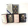 Image 1 : LOT OF 3 - 1980-1990 RCM DBL DOLLAR DENOMINATION PROOF SETS