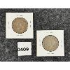 Image 2 : LOT OF 2 -  1X 1943 & 1X 1944 CDN 50 CENT PIECES