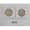 Image 2 : LOT OF 2 -  1X 1952 & 1X 1955 CDN 50 CENT PIECES