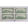 Image 2 : LOT OF 4 - 1967 CDN $1 BANKNOTES - NO SERIAL NUMBERS - UNCIRCULATED