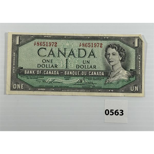 1954 CDN $1 BANKNOTE