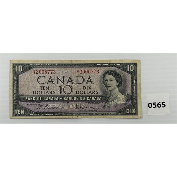 1954 CDN $10 BANKNOTE