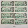 Image 1 : LOT OF 8 - 1967 CDN $1 BANKNOTES