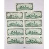 Image 2 : LOT OF 9 - 1967 CDN $1 BANKNOTES - W/O SERIAL NUMBERS