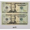 Image 1 : LOT OF 2 - 2013 US $20 BANKNOTES - SEQUENTIAL
