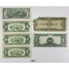 Image 2 : LOT OF 6 - US $1 & $2 BANKNOTES - INCL 1923 & 1953