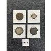 Image 2 : LOT OF 4 - EARLY WORLD COINS - INCL 1830 EAST INDIA 1/4 ANNA, 1835 EAST INDIA HALF ANNA, ETC. 